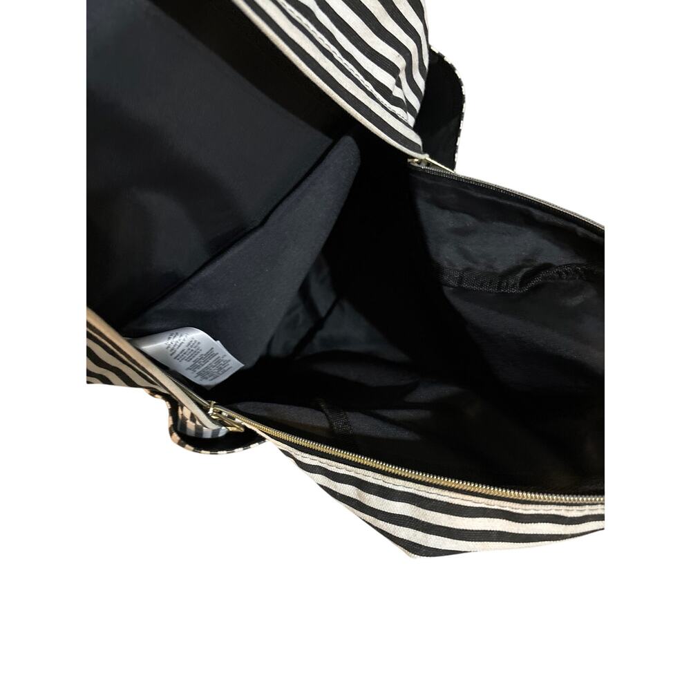 Pottery Barn Teen Emily & Meritt Black & White Stripes & Studs XL Backpack - Picture 5 of 5